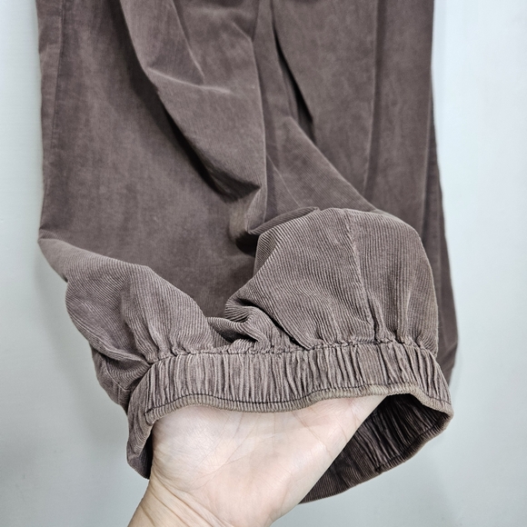 Free People To The Sky Cord Parachute Baggy Pants S Brown Slouchy - Picture 9 of 16